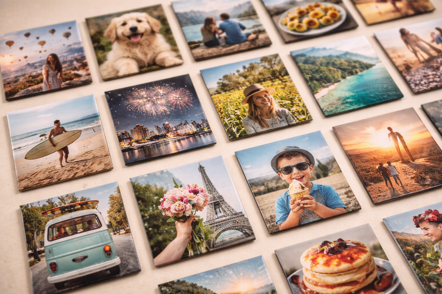 Custom Photo Magnets — Personalised Gift Set of 9